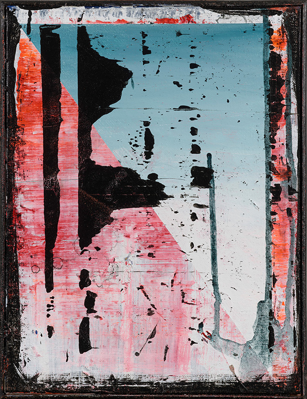 3. Small piece called Otis, 2020, acrylic on canvas, 31x25cm